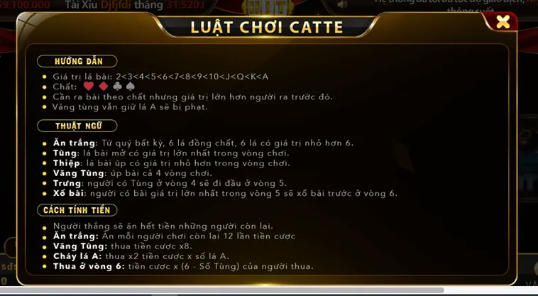 Catte Hitclub Game Bài Sáu Lá Đẳng Cấp Săn Thưởng Lớn Cho Bạn