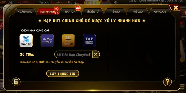Bí Quyết Nạp tiền Hitclub Siêu Tốc Và An Toàn Để Tối Ưu Hóa Nguồn Vốn Cá Cược