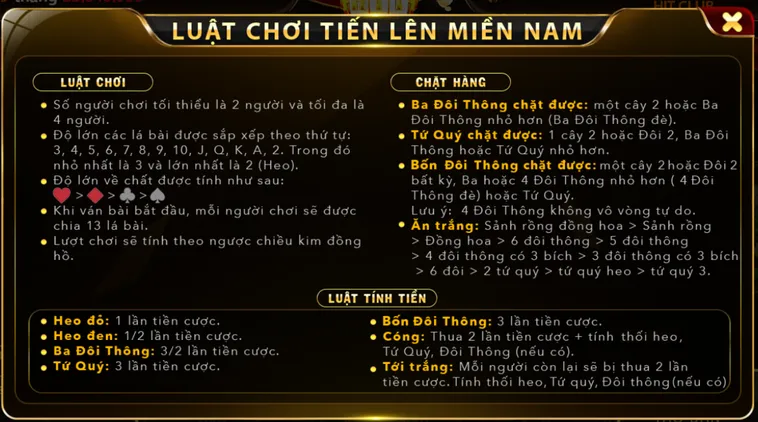 Bí Kíp Đánh Tiến Lên Miền Nam Tại HitClub Và Cách Chạy Bài Về Nhất Cực Nhanh