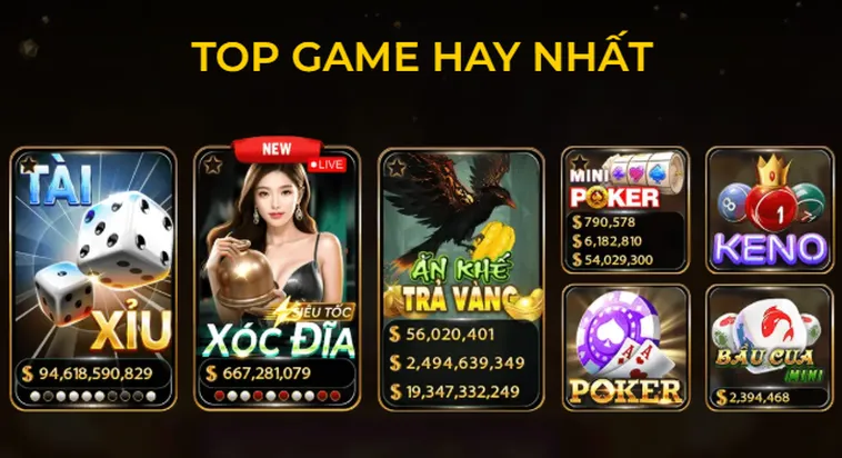 Không gian game hiện đại - Đa dạng thể loại tại cổng game Hitclub.